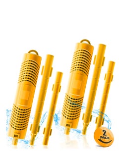 Y&D Mineral Sticks for Hot Tub Spa in Filter Stick Cartridge Parts Sanitizer Swimming Pool Fish Pond Cartridge, Last 4 Months(Yellow 2PCS)  - Image 1