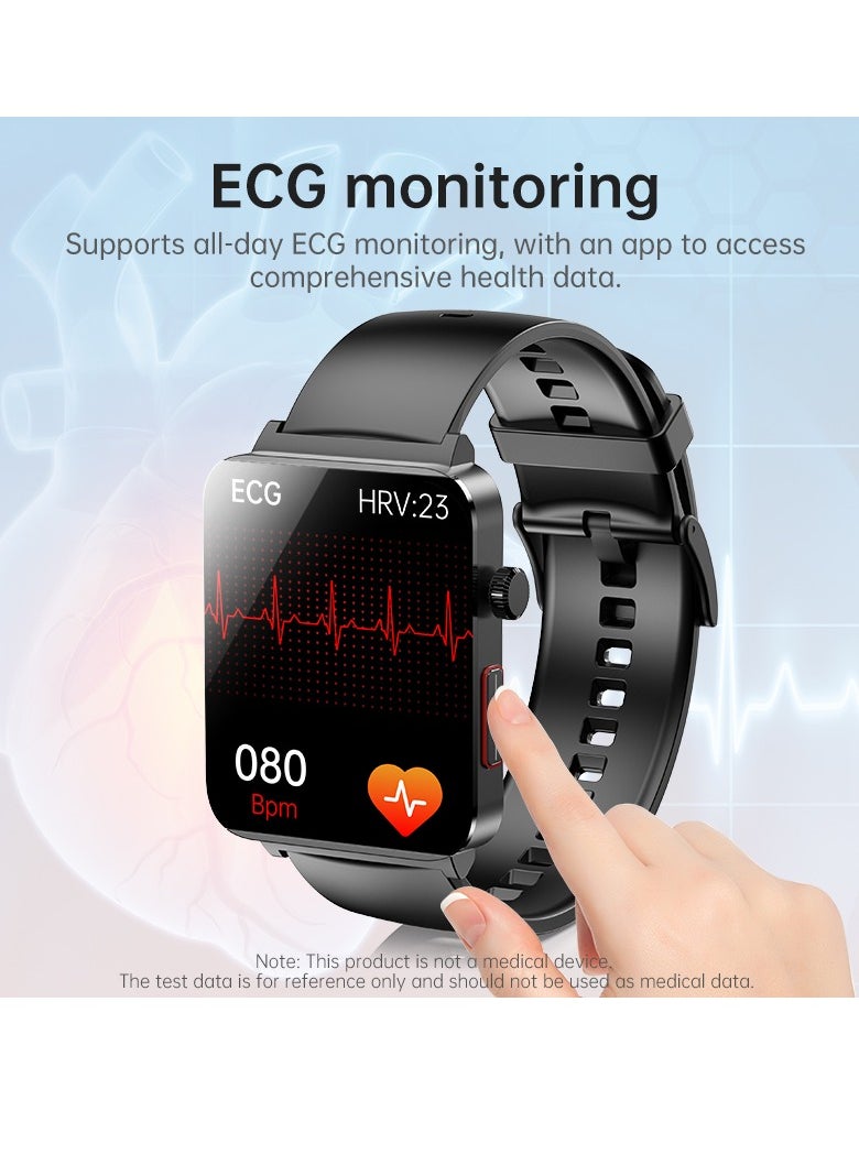 EVEREEN - KS03PRO Smartwatch 1.96 Inch Colour Touch Screen Bluetooth Call ECG HRV Remote Care Android 8.0 Apple 11 250mAh Bluetooth 5.3 - Image 1