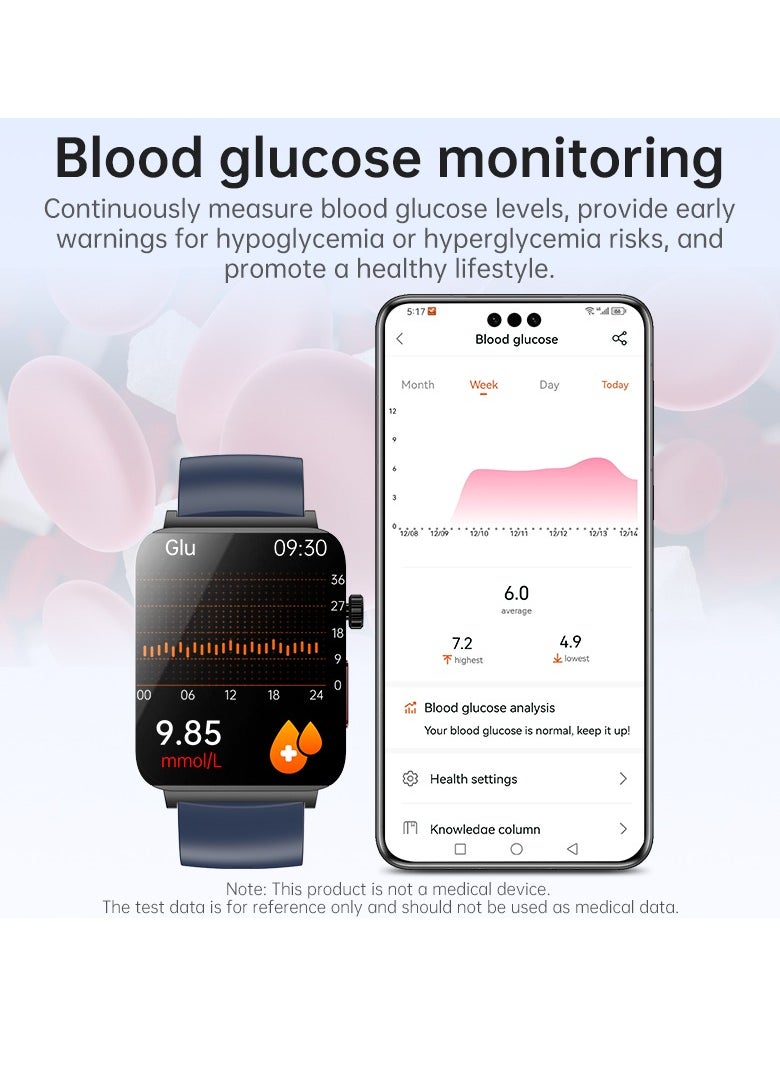 EVEREEN - KS03PRO Smartwatch 1.96 Inch Colour Touch Screen Bluetooth Call ECG HRV Remote Care Android 8.0 Apple 11 250mAh Bluetooth 5.3 - Image 1