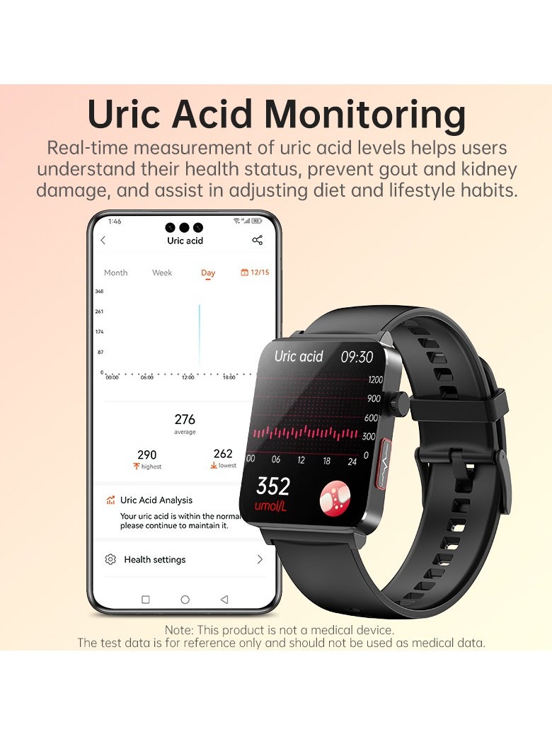 EVEREEN - KS03PRO Smartwatch 1.96 Inch Colour Touch Screen Bluetooth Call ECG HRV Remote Care Android 8.0 Apple 11 250mAh Bluetooth 5.3 - Image 1