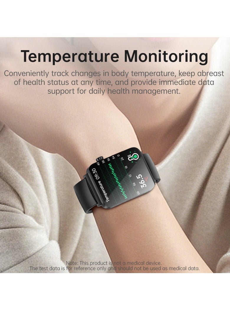 EVEREEN - KS03PRO Smartwatch 1.96 Inch Colour Touch Screen Bluetooth Call ECG HRV Remote Care Android 8.0 Apple 11 250mAh Bluetooth 5.3 - Image 1