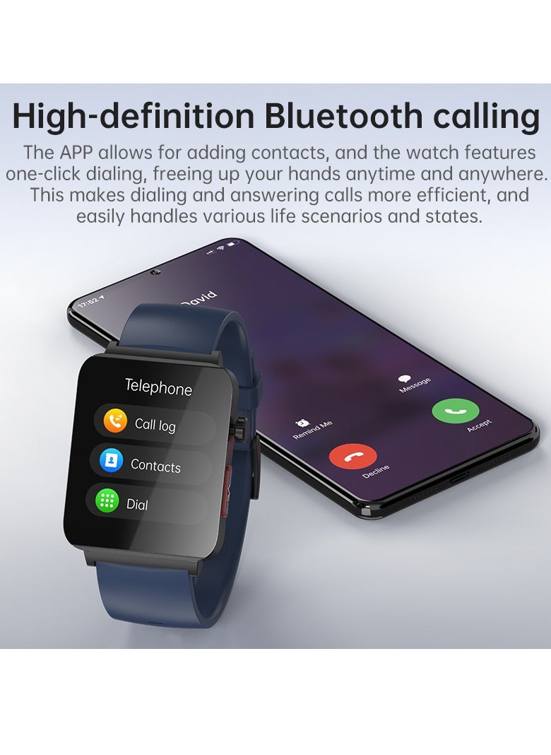 EVEREEN - KS03PRO Smartwatch 1.96 Inch Colour Touch Screen Bluetooth Call ECG HRV Remote Care Android 8.0 Apple 11 250mAh Bluetooth 5.3 - Image 1