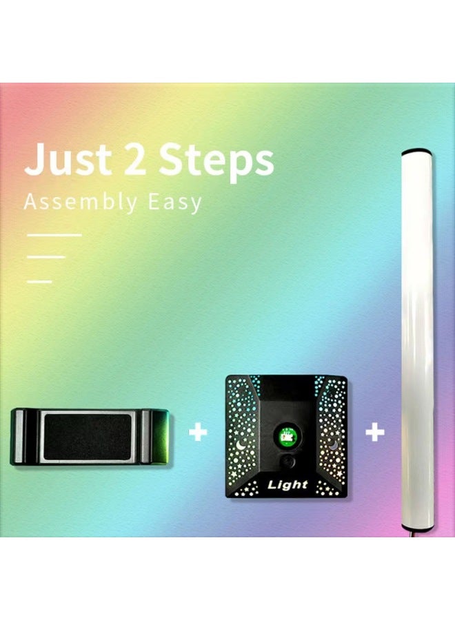 Loquat RGB Headset Bracket Light IC Touch Detachable Desktop Headlamp Head-mounted Game Headset Bracket-Color:RGB-Style:5V - Image 2