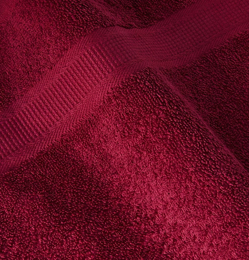 Bombay Dyeing Santino 2-Piece 550 GSM Cotton Hand Towel Set - Maroon - Image 2