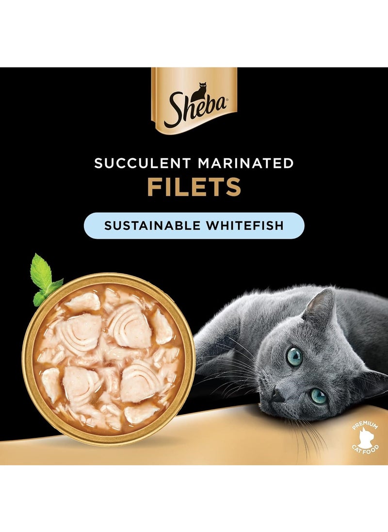 Sheba Filets Whitefish Wet Cat Food 60G  - Image 2