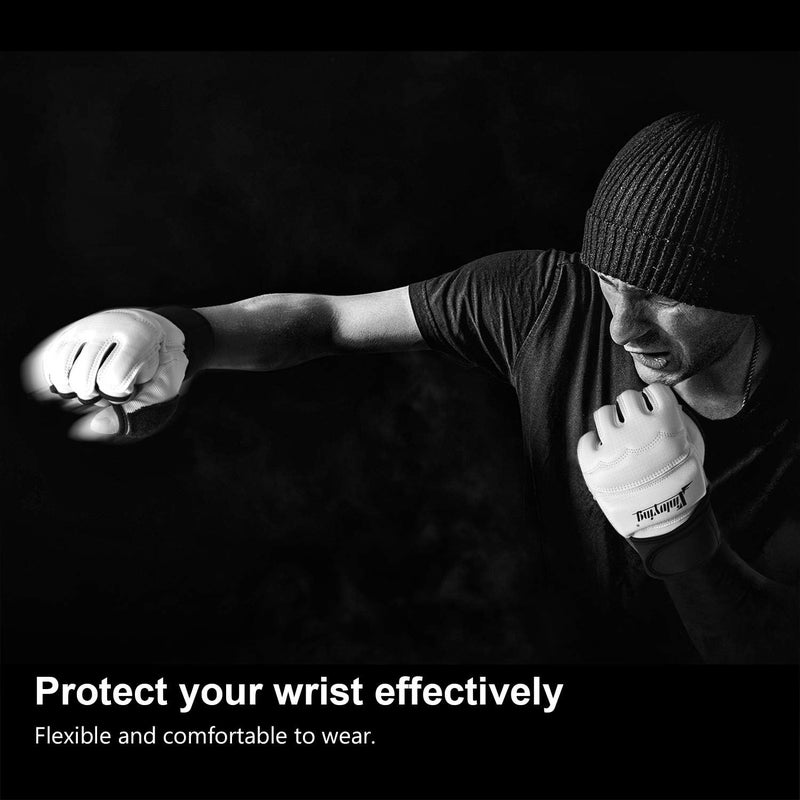 Xinluying Punch Bag Boxing Martial Arts MMA Sparring Grappling Muay Thai Taekwondo Training PU Leather Wrist Wraps Gloves - Image 2