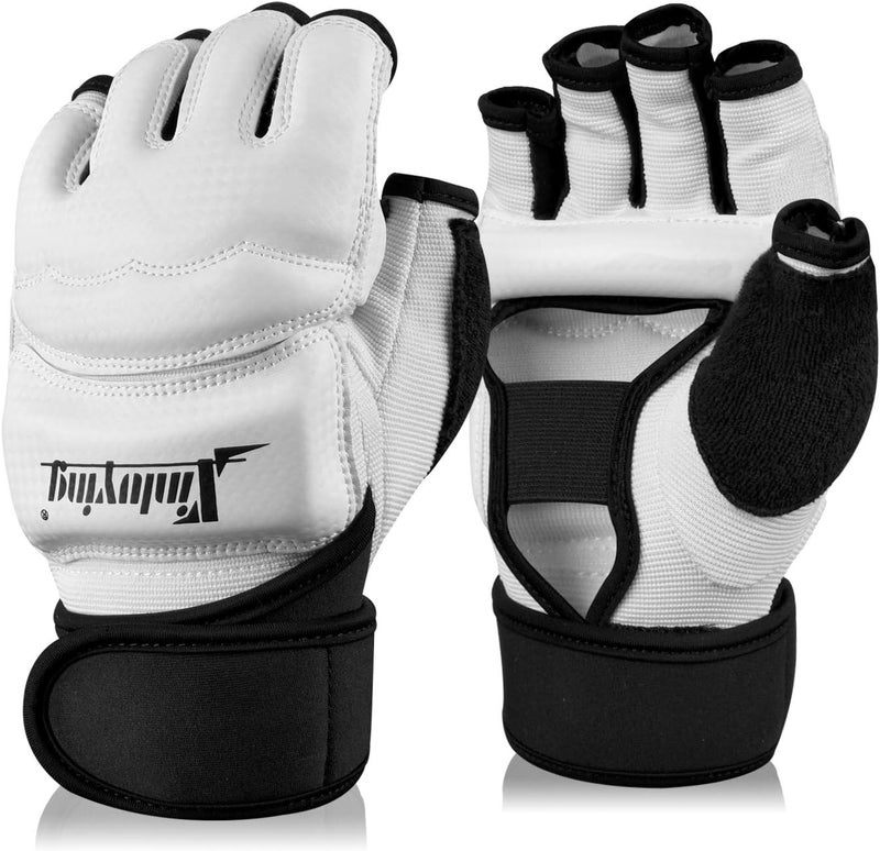 Xinluying Punch Bag Boxing Martial Arts MMA Sparring Grappling Muay Thai Taekwondo Training PU Leather Wrist Wraps Gloves - Image 1