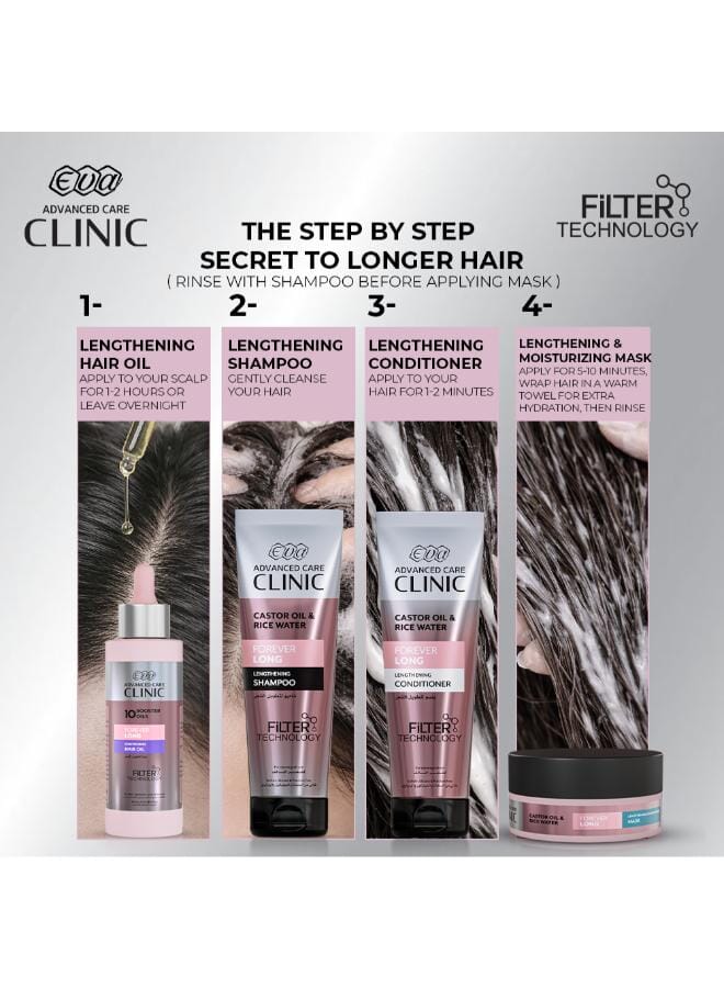 Eva Clinic Forever Long Mask with Castor Oil & Rice Water for Hair Lengthening 200 GM - Image 3