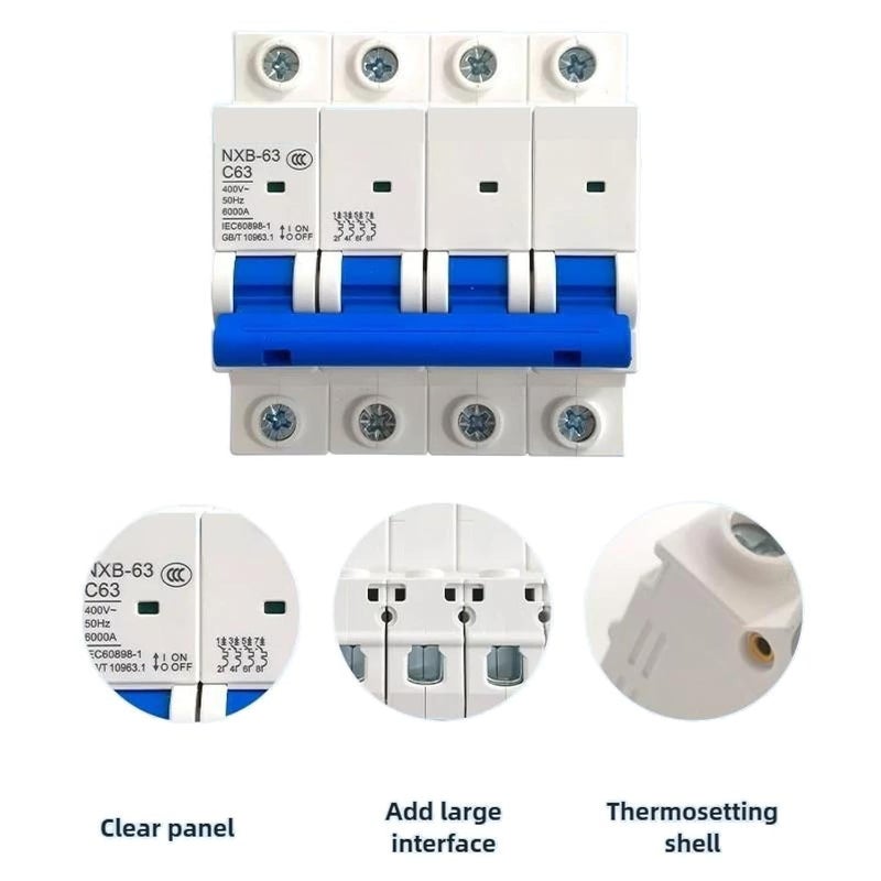 3P 20A قاطع دائرة مصغر 230 400 فولت تيار متردد 2P 3P تركيب على السكة المدى الحالي 6A 63A - Image 4