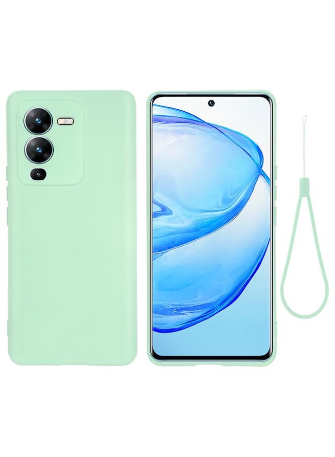 إيروريكس جراب لهاتف vivo V25 Pro Global مصنوع من السيليكون السائل المقاوم للصدمات والتغطية الكاملة بلون نقي - Image 1