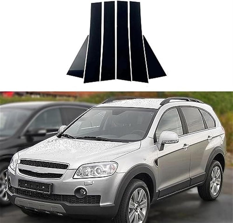 Wivplex Glossy Black Window Trim Cover for Chevrolet Captiva - Image 5