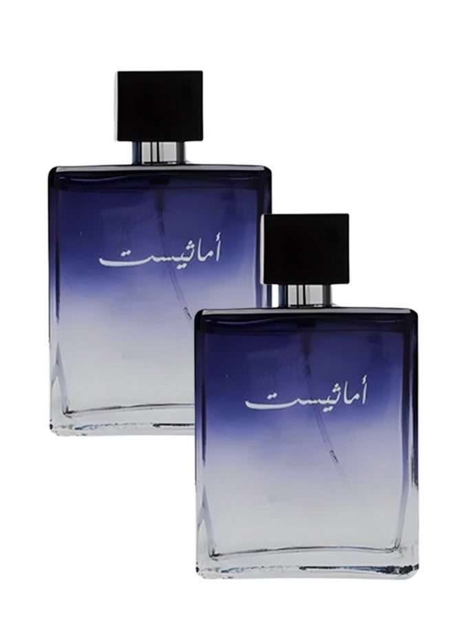 Amethyst 2 Pieces Amethyst Perfume For Unisex 100ml EDT - Image 1