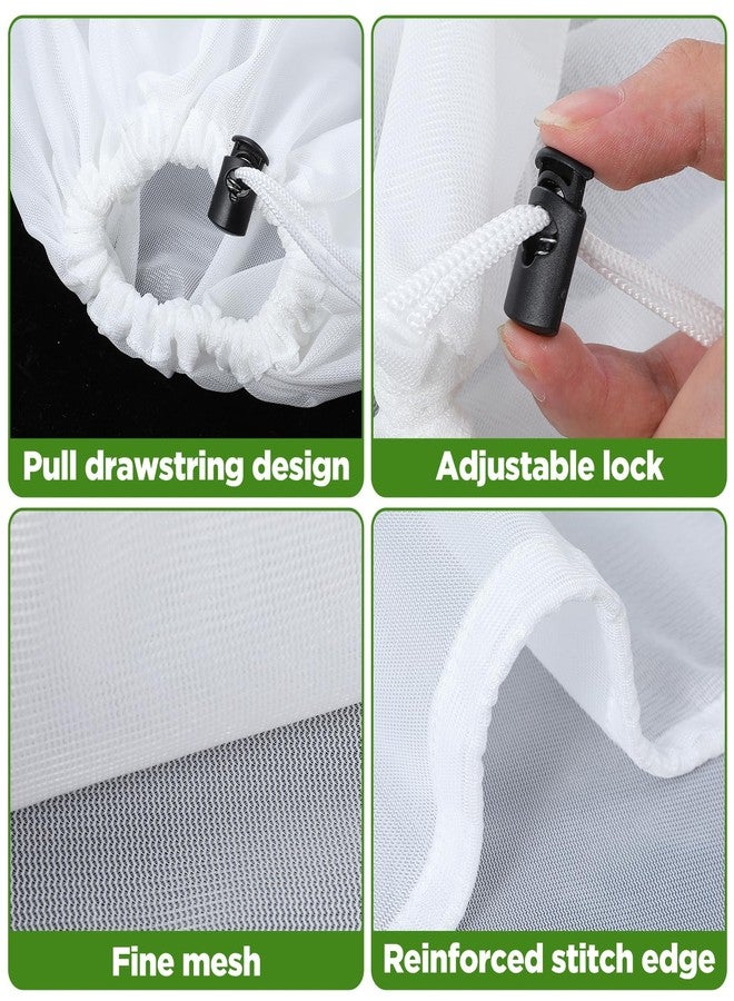 PercyEffie 10 Pack Brew Bags, Extra Large26" x 22" Fine Mesh Strainer Bagfor Homebrewing, Reusable Drawstring Straining Brewer Cheese Cloth Bag, Fine Mesh Bag for Hops Grains Fruit Cider - Image 3