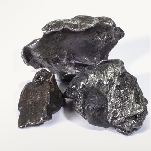 KALIFANO SikhoteAlin Meteorite Bundle 3 Pieces Authentic Rough Iron Meteorite from Siberia Rare Specimen with Information Card and COA Included Family Owned and Operated - Image 1