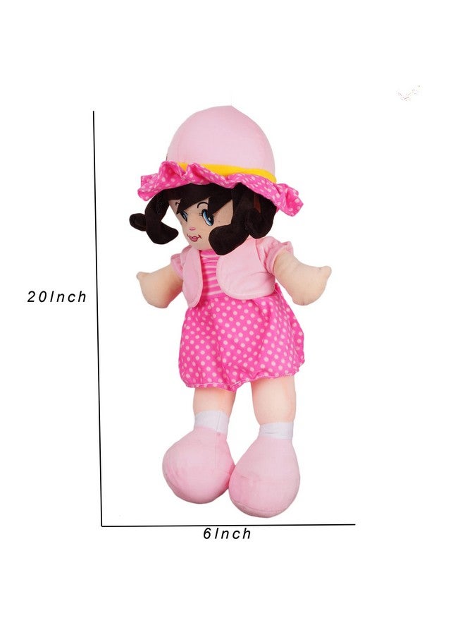 HELLO BABY Winky Doll Super Soft Huggable Doll Toy for Kids | Washable Cuddly Stuffed Soft Plush Toy Helps to Learn Role Play-40Cm,Pink - Image 2