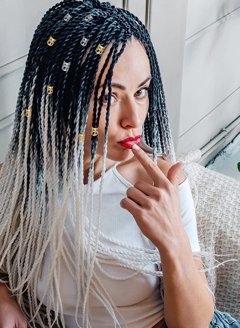 Excefore 60 Pcs Dreadlocks Beads Adjustable Aluminum Metal Cuffs Per Pack Braids And Bead Braids Braids Braided Hair Accessories - Image 4