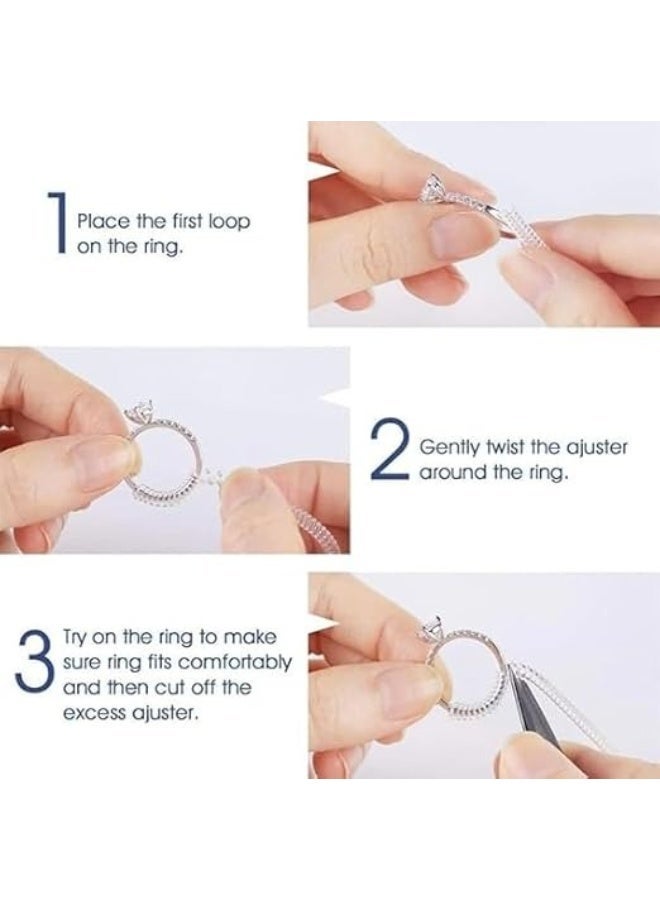 Set of 4 Silicone Spiral Ring Sizers (4 Pieces, Clear) - Image 5