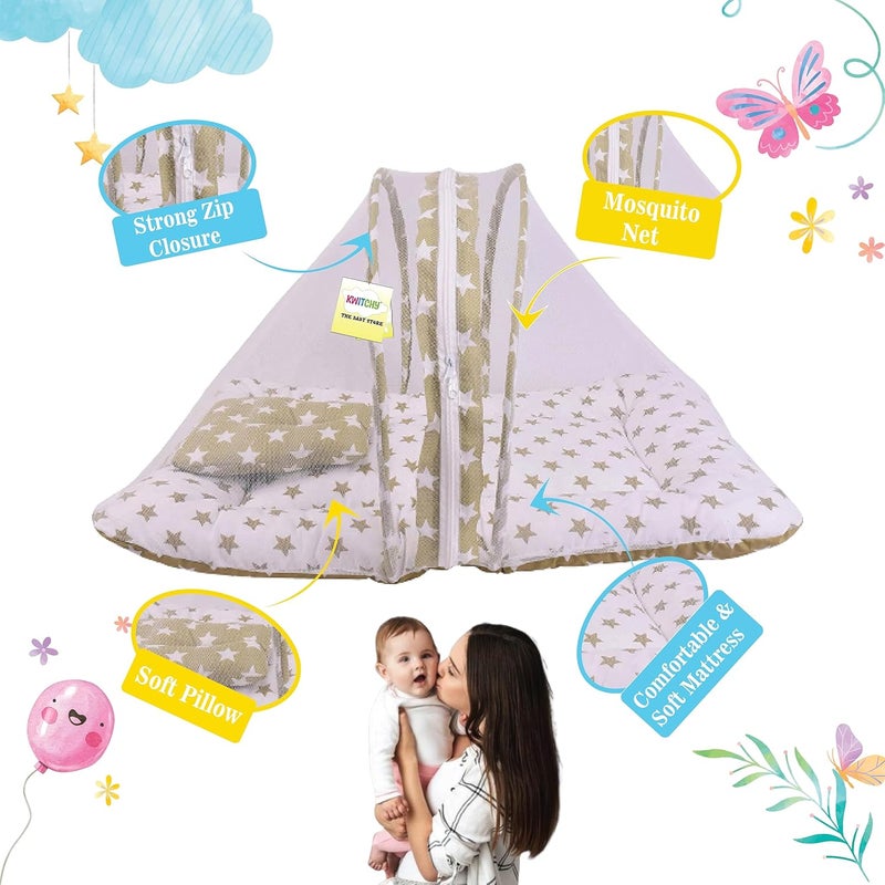 Kwitchy طقم سرير الأطفال حديثي الولادة كويتشي - حقيبة نوم مرتبة أكياس حمل سرير عش سرير شراشف تغيير الحفاضات شبكة سرير مجموعة هدايا أساسية 06 أشهر - Image 5