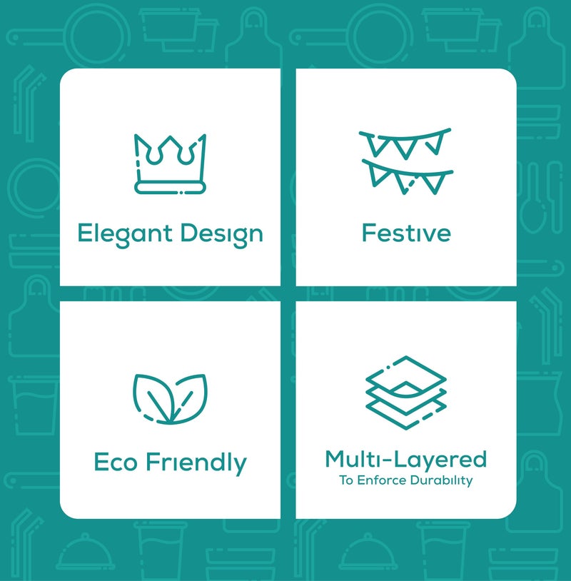 Comfy Package [200 Pack] Hot Pink & Gold Paper Straws Disposable  100% Biodegradable Multi-Pattern Party Straws For Birthday  Wedding and Holiday Decoration - Image 4