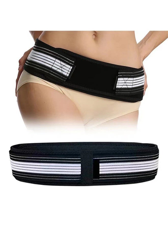 Generic Sacroiliac Joint Hip Belt, Postpartum Waist Belt Hip Lifting Hip Cinching Breathable Belt, Pelvic Forward Tilt Pain Relief Correction Band - Black  - Image 1