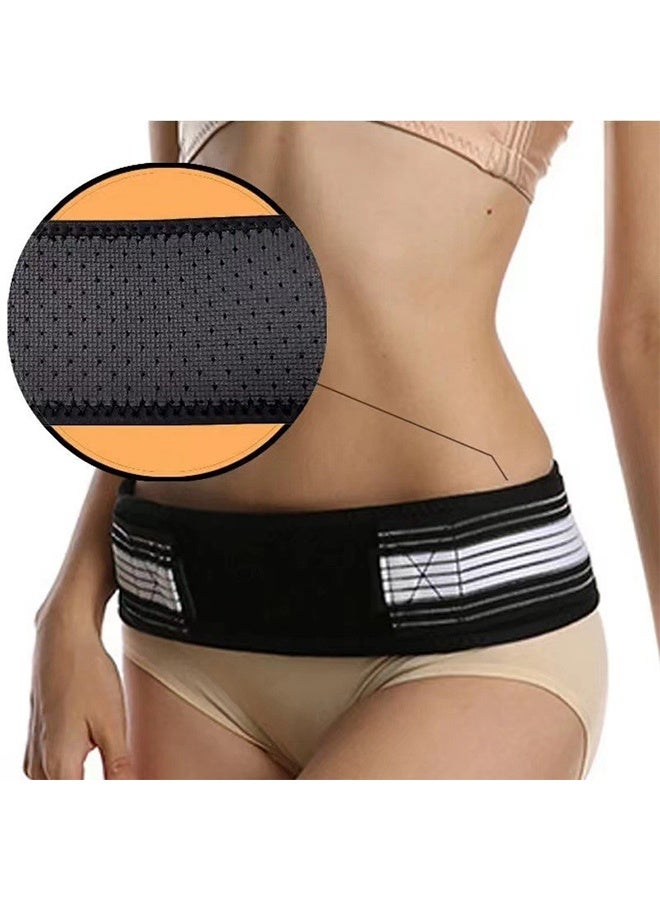 Generic Sacroiliac Joint Hip Belt, Postpartum Waist Belt Hip Lifting Hip Cinching Breathable Belt, Pelvic Forward Tilt Pain Relief Correction Band - Black  - Image 2