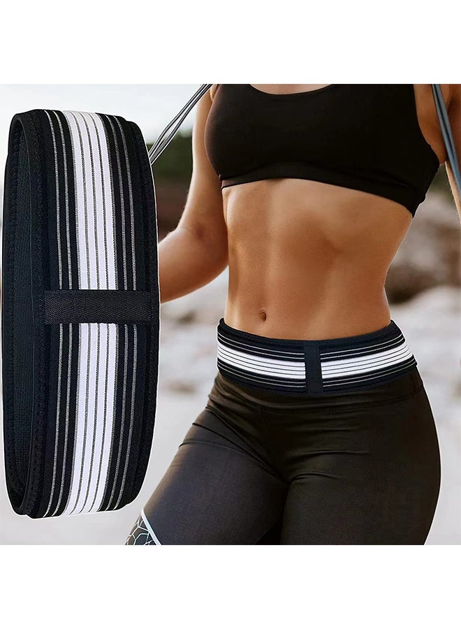 Generic Sacroiliac Joint Hip Belt, Postpartum Waist Belt Hip Lifting Hip Cinching Breathable Belt, Pelvic Forward Tilt Pain Relief Correction Band - Black  - Image 4