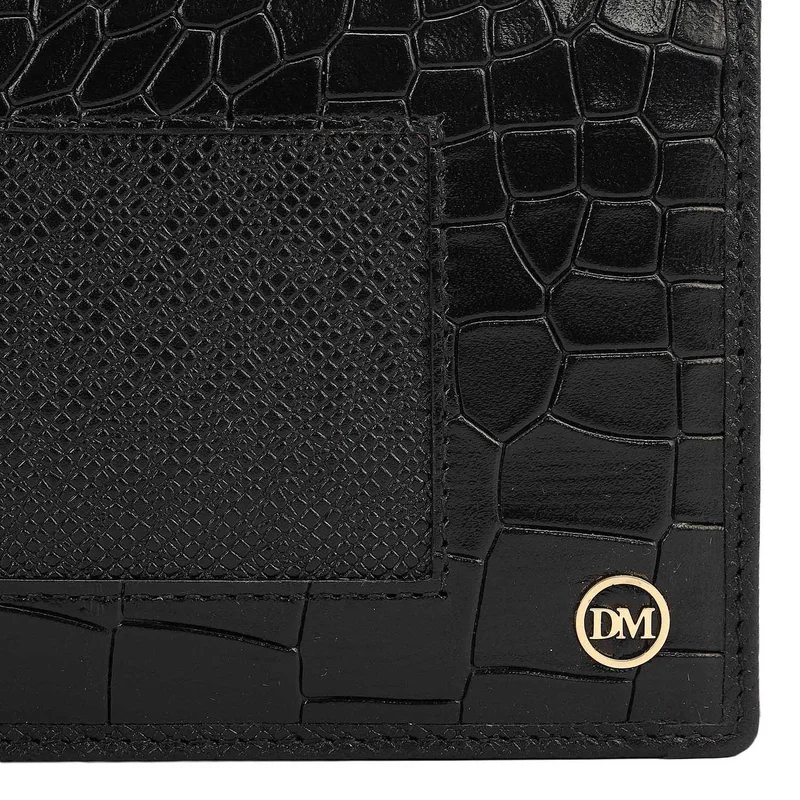 Da Milano  Black Bifold Leather Mens Wallet for Men | Best Price UAE