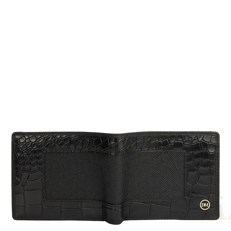 Da Milano  Black Bifold Leather Mens Wallet for Men | Best Price UAE