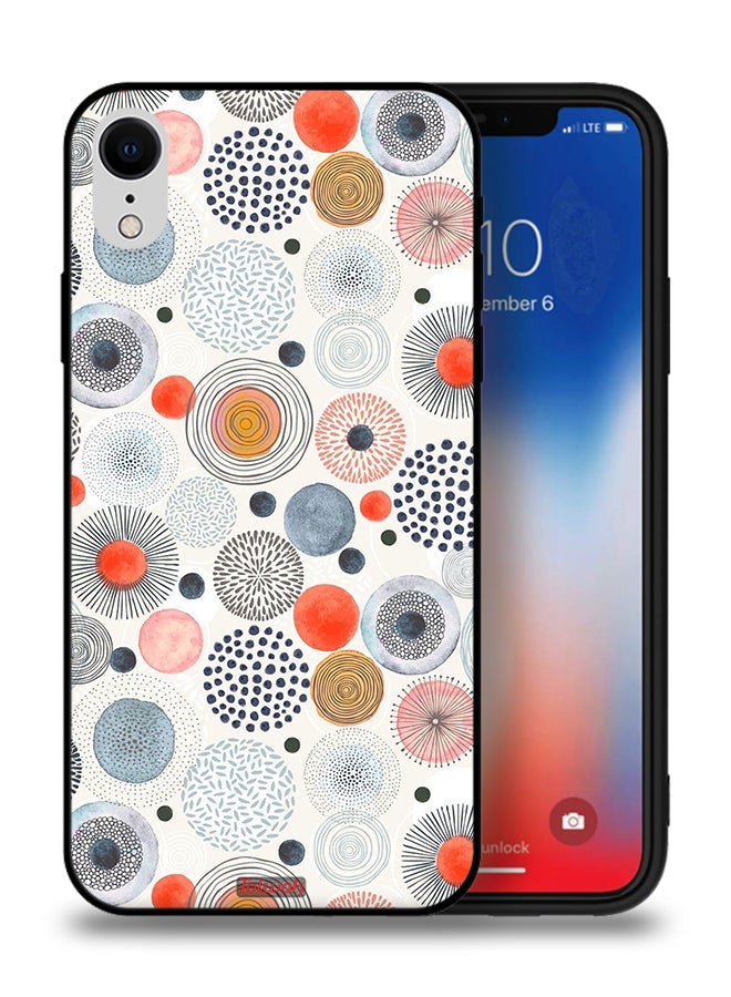 Tolwak Apple iPhone XR Protective Case Cotton Flowers Pattern - Image 1