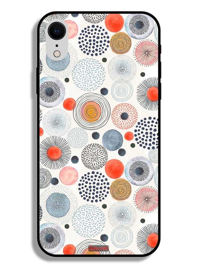 Tolwak Apple iPhone XR Protective Case Cotton Flowers Pattern - Image 2