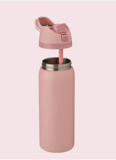 Owala 32 Oz. Owala FreeSip Stainless Steel Water Bottle in Rose Quartz Pink  - Image 5