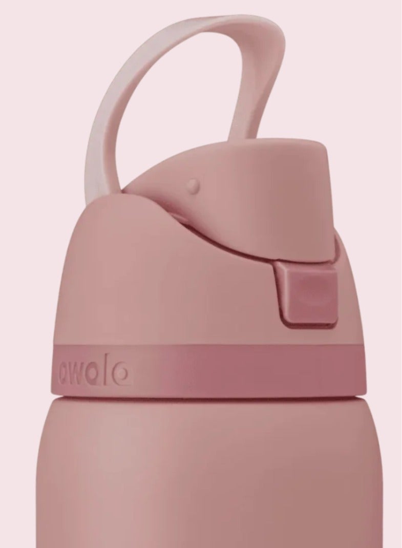 32 أوقية. Owala FreeSip زجاجة المياه من الفولاذ المقاوم للصدأ / في ورد الكوارتز الوردي - Image 4
