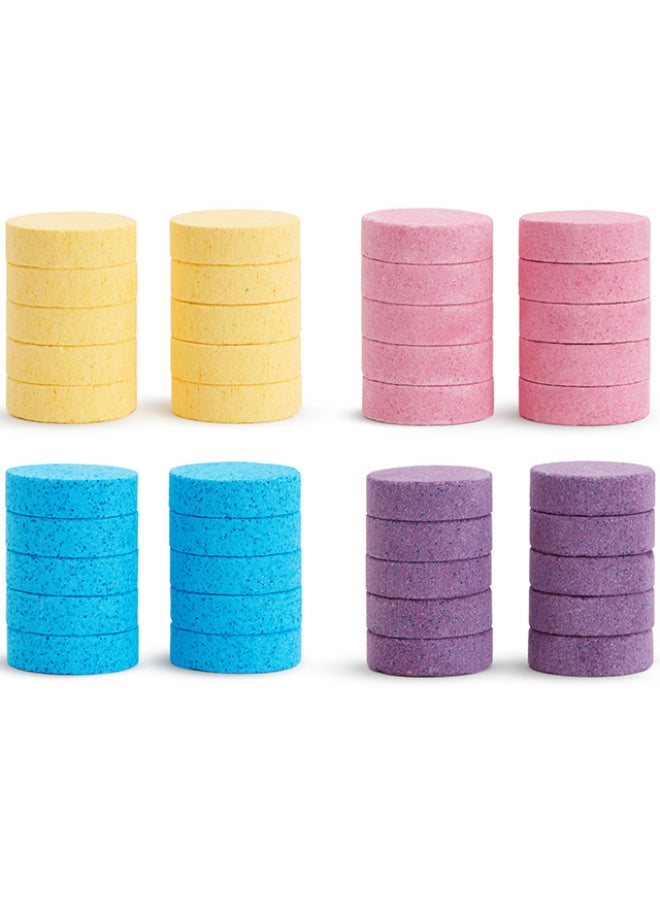 Munchkin Color Buddies™ Moisturizing Bath Bomb Refills 40 Pack 24M+ Kids Bath Bombs for Colorful Sensory Water Play - Image 2