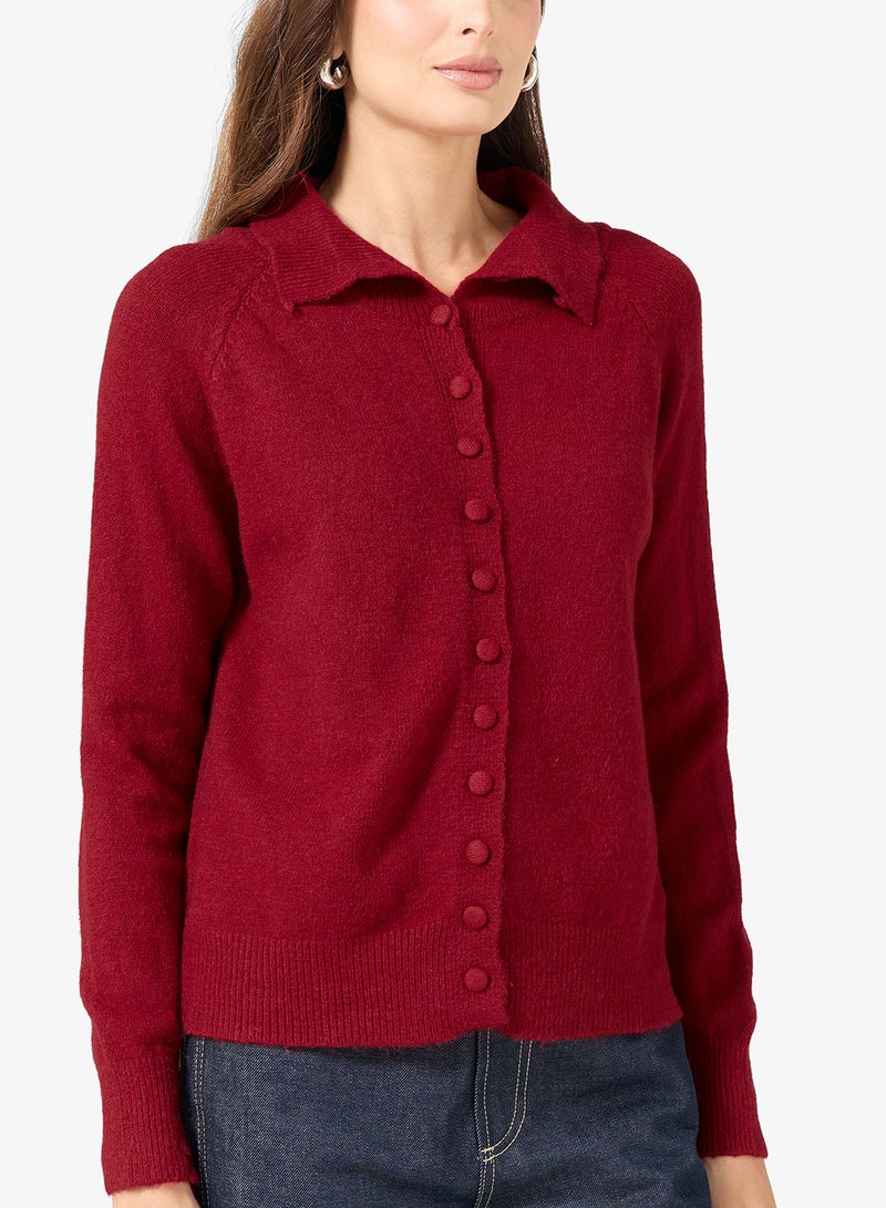 ايلا كارديجان بأزرار وياقة عالية - Image 3