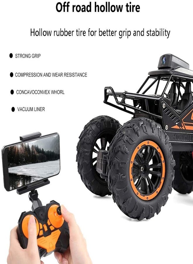 Jet Roy Remote Control Car Rc Cars With 720P Hd Fpv Wifi Camera, 2.4Ghz 1/18 Scale Off-Road Remote Control Truck Monster Trucks For Toddlers Kids Adults, Gift For Boys & Girls Kids Adults, Multicolor - Image 5