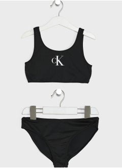 Youth Logo Print Bikini Set