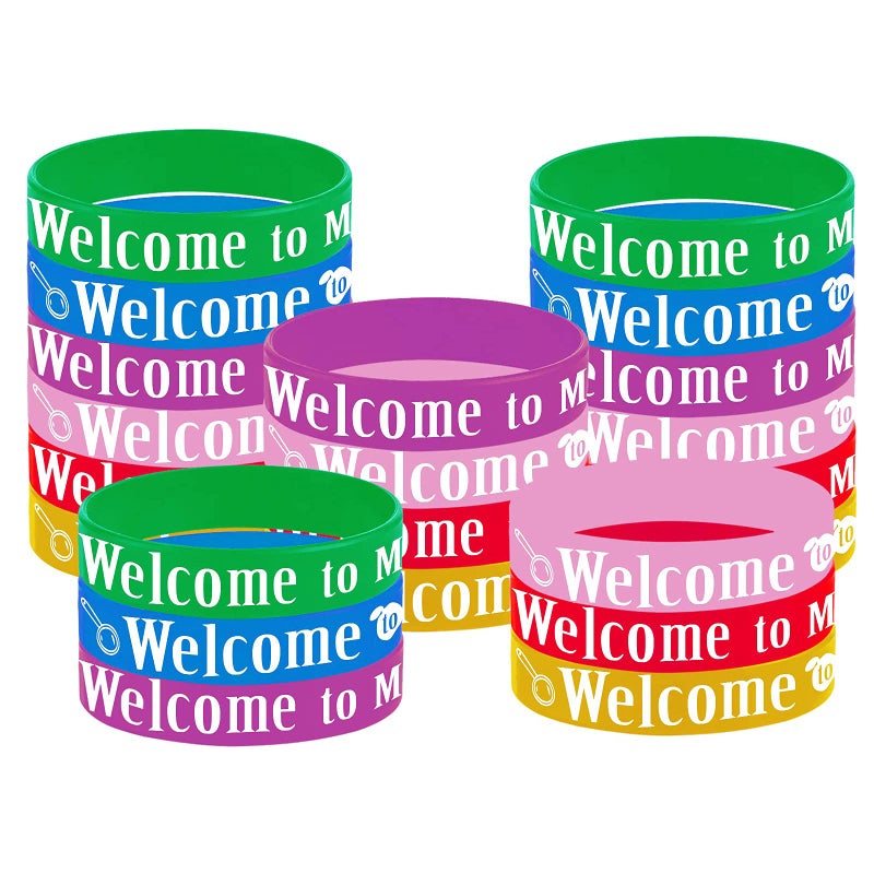 CupaPlay 24PCS Welcome to My Class Party Rubber Wristbands Welcome Back to School First Day of School Party Supplies Decorations Gifts Prize Goodie Bag Favors Silicone Wristband - Image 3