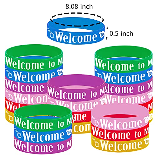 CupaPlay 24PCS Welcome to My Class Party Rubber Wristbands Welcome Back to School First Day of School Party Supplies Decorations Gifts Prize Goodie Bag Favors Silicone Wristband - Image 5