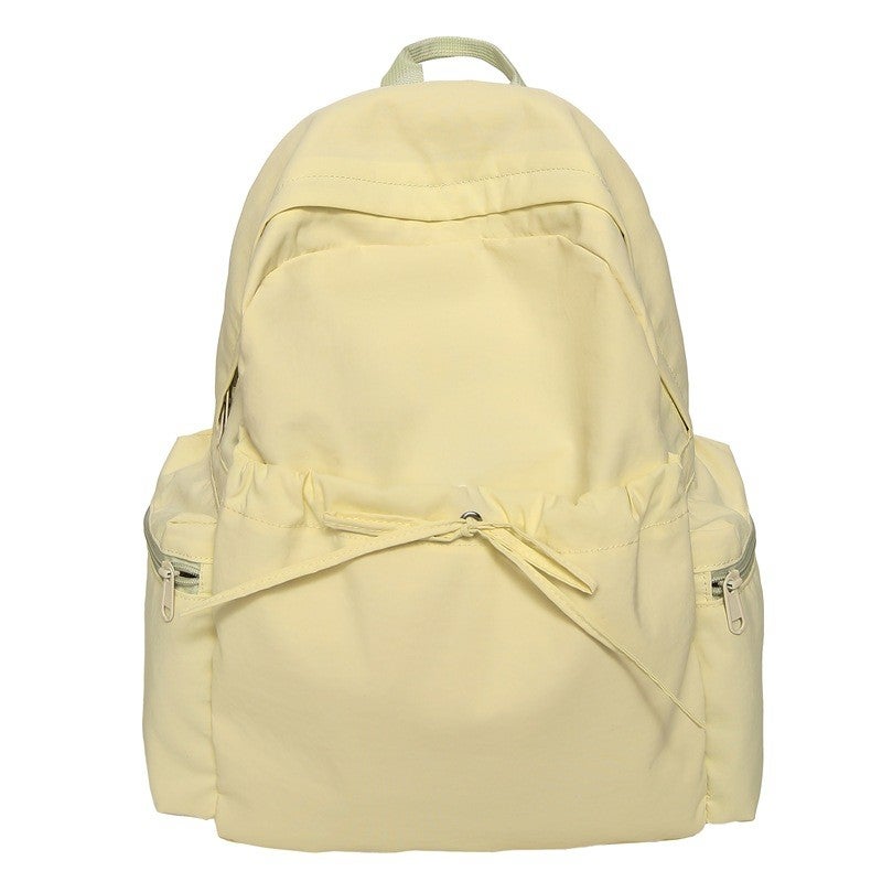 Bluejw Japanese Ins Sweet Style Bow Lightweight Small Backpack High-value Fresh Fairy Shopping Travel Backpack - Image 1