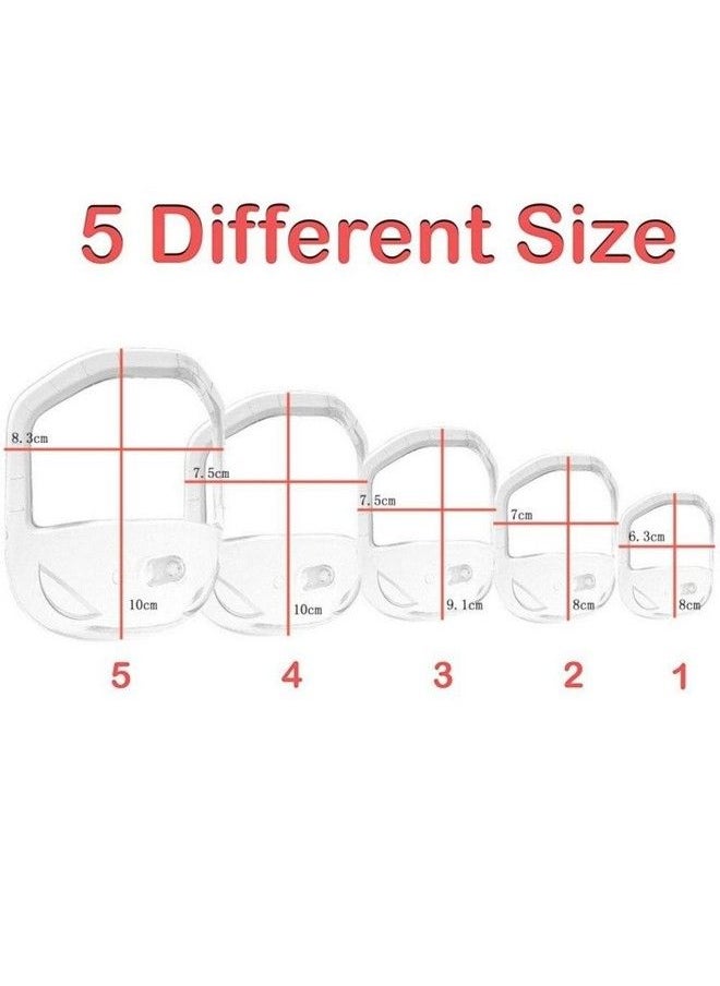 Sasha Square - 5 Sizes Set Of French Beard Or Goatee Shaving Template I Beard Trimming Tool I Guide To Shave Goatee I Reduce Shaving Time I Perfect Symmetric Beard Every Time I Shave Perfect Beard At Home (Blue) - Image 1