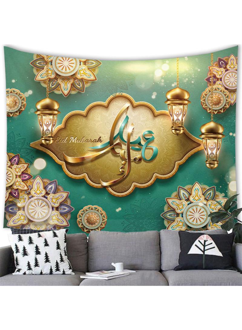 Bluejw 150x130cm Muhammed Ramadan Decorative Mural Tapestry - Image 2