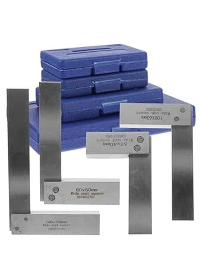 4Pcs Machinist Square Set 90 Degree Right Angle Ruler Precision Layout Measuring Tool - Image 1