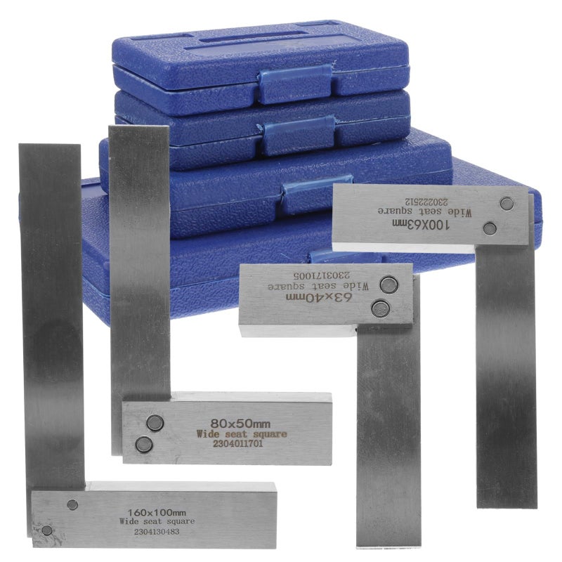 4Pcs Machinist Square Set 90 Degree Right Angle Ruler Precision Layout Measuring Tool - Image 2