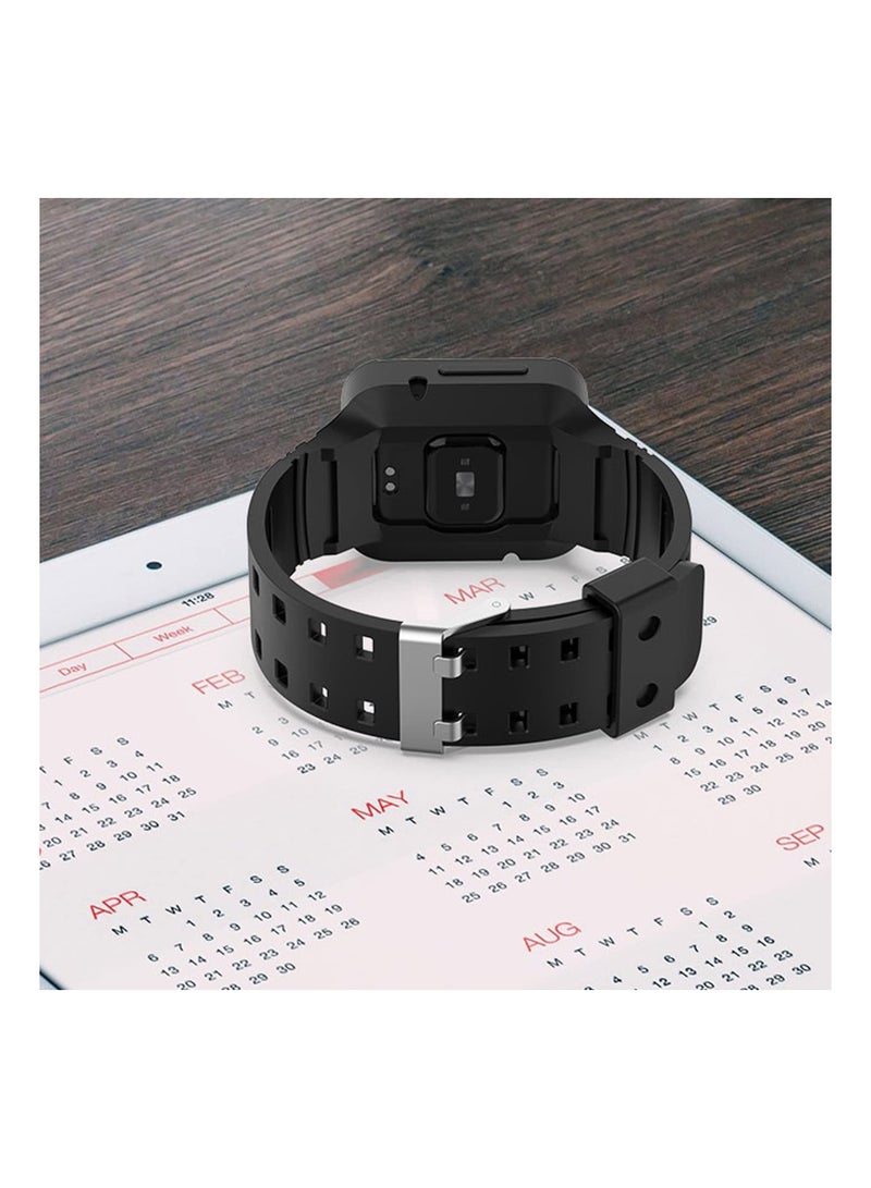 SYOSI Silicone Strap, Fit for Redmi Watch 2 Lite Silicone Strap, Compatible with Redmi watch 2/Redmi Watch 2 Lite with TPU Bumper Case, Sports Adjustable Replacement Band with Protective Case Wristband - Image 4