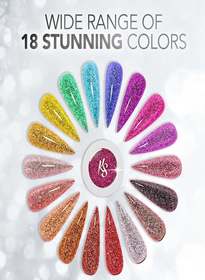 Kiara Sky DiamondFX Acrylic Powder - Professional Reflective for Nails - Long Lasting Nail Acrylic Powder 1 oz, Queen B - Image 3