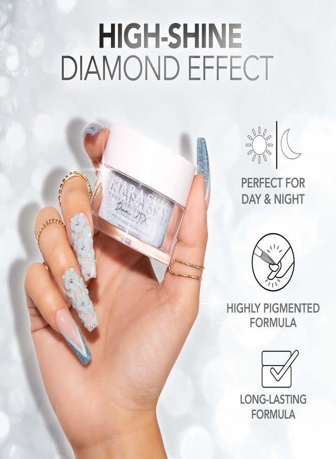 Kiara Sky DiamondFX Acrylic Powder - Professional Reflective for Nails - Long Lasting Nail Acrylic Powder 1 oz, Queen B - Image 2