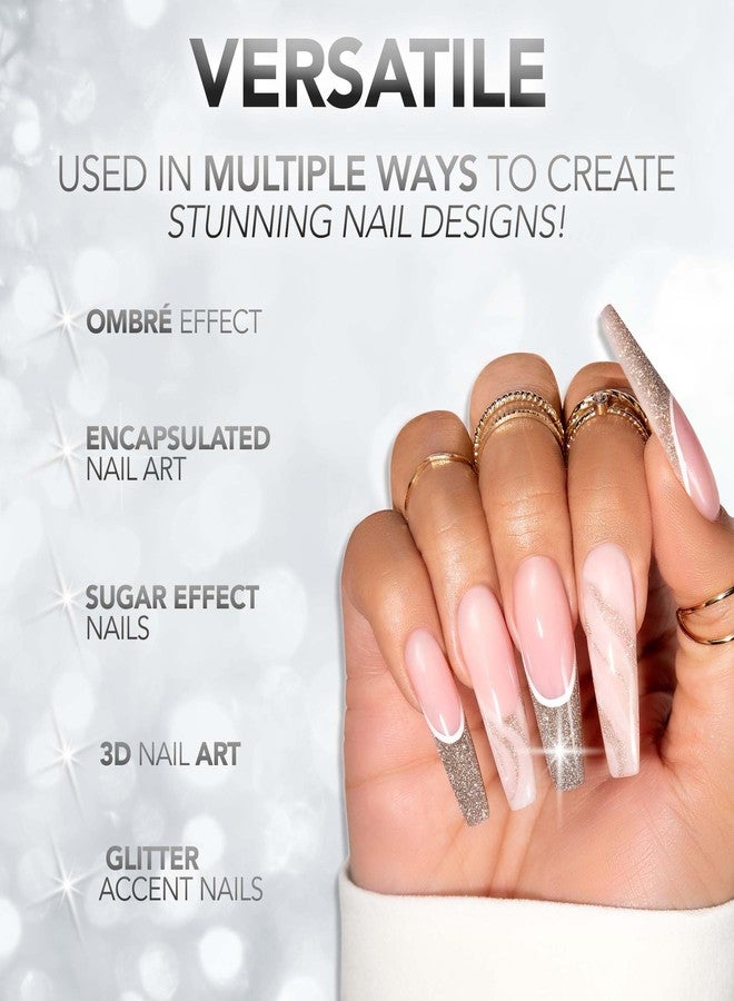 Kiara Sky DiamondFX Acrylic Powder - Professional Reflective for Nails - Long Lasting Nail Acrylic Powder 1 oz, Queen B - Image 5