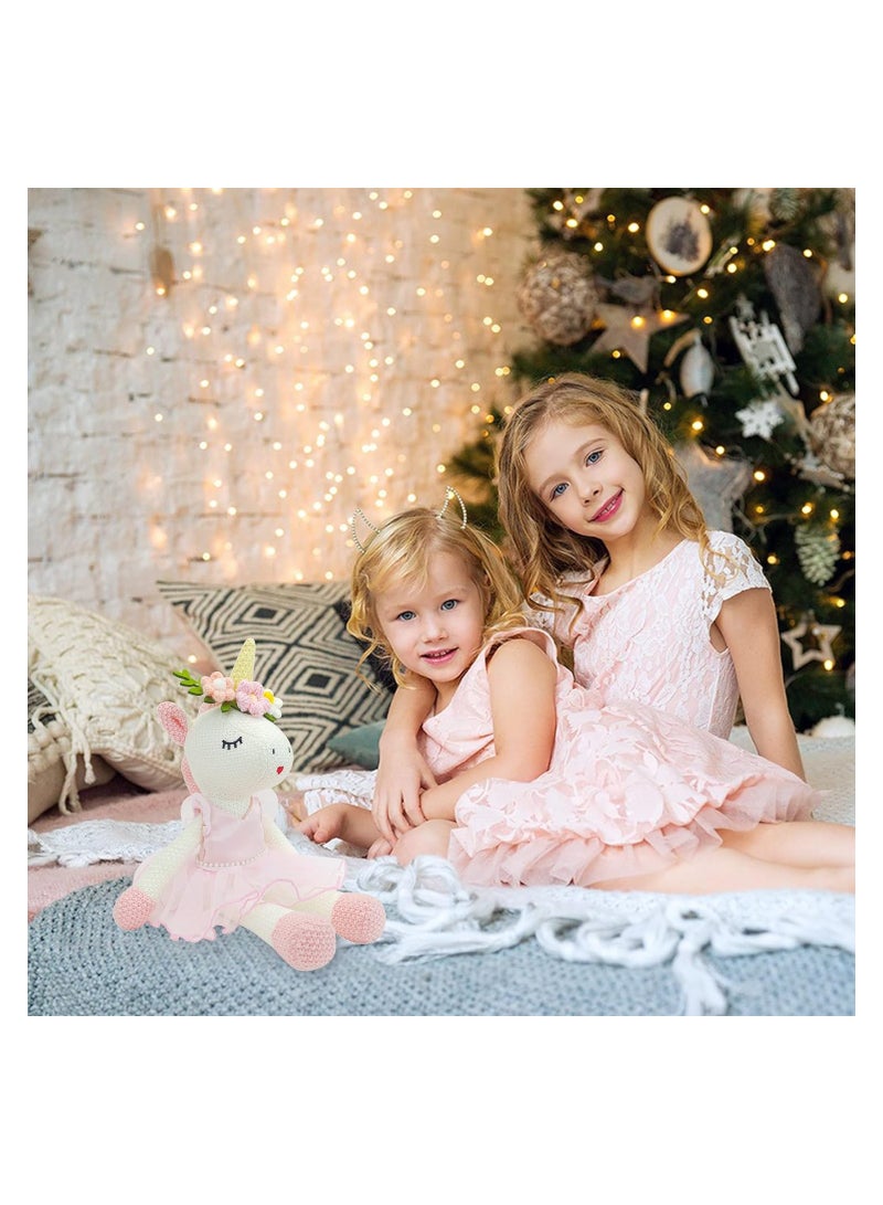 SYOSI Unicorn Stuffed Animals 17 Inches Ballerina Doll Wool Plush Unicorn Toys for Girls Birthday Gift, Ballerina Unicorn Doll Stuffed Animal for Girls (Pink) - Image 2