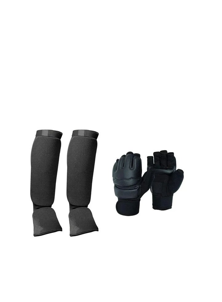 Taekwondo Gloves and Foot Protector,Taekwondo Sparring Gloves Hand FootProtectors for  BoxingKickboxing Martial Karate Match - Image 1