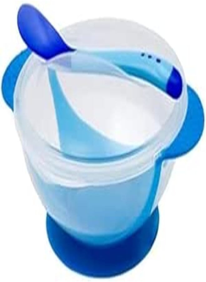 Safari Safari Baby Feeding Bowl with Lid and Spoon for Babies Blue 